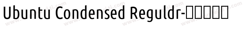 Ubuntu Condensed Reguldr字体转换